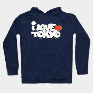 I Love Tokyo graffiti style Hoodie